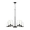 Z-Lite Callista 5 Light Chandelier, Matte Black & Clear 3032-5MB - alternate 1